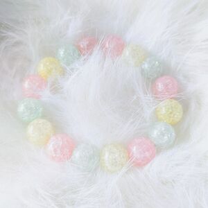 Dog Necklace, Beaded, Pastels, Small, New, Handmade